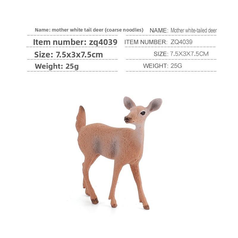 

Holiday Christmas Forest Reindeer Pvc Model Collection For Festive Decor Style E