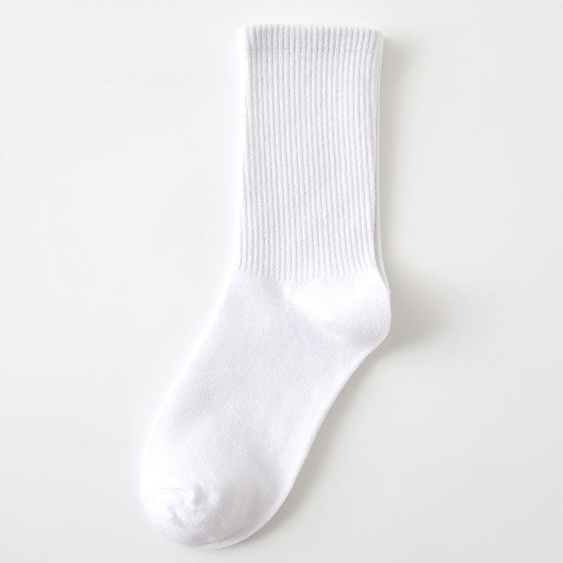 Female Spring and Autumn Thin Style Pure Color Candy Color Movement In The Tube Pile Socks