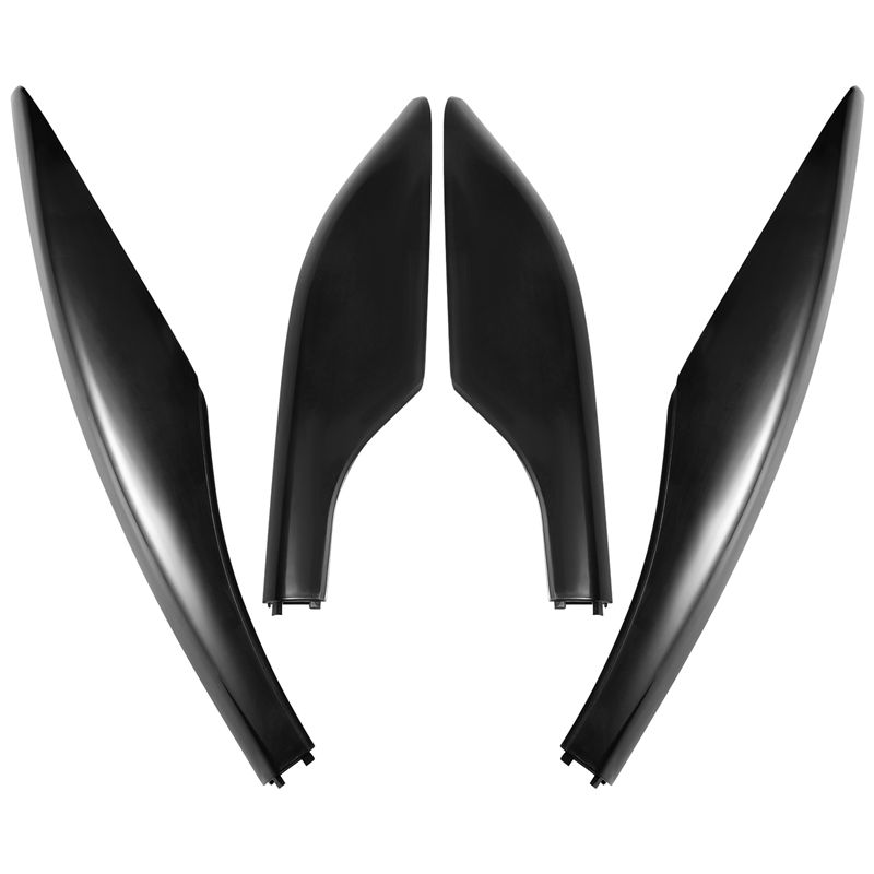 NEW-4PCS Black ABS Car Roof Luggage Rack Rail End Cover Shell Protector Fit For Toyota Fortuner 2004-2014