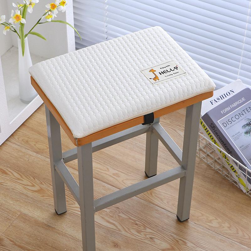 

Student Cushion Classroom Special Butt Pad Rectangular Stool Chair Seat Rug Long-term Sitting Thickened Memory Foam Fart Rug for Home 25*35cm