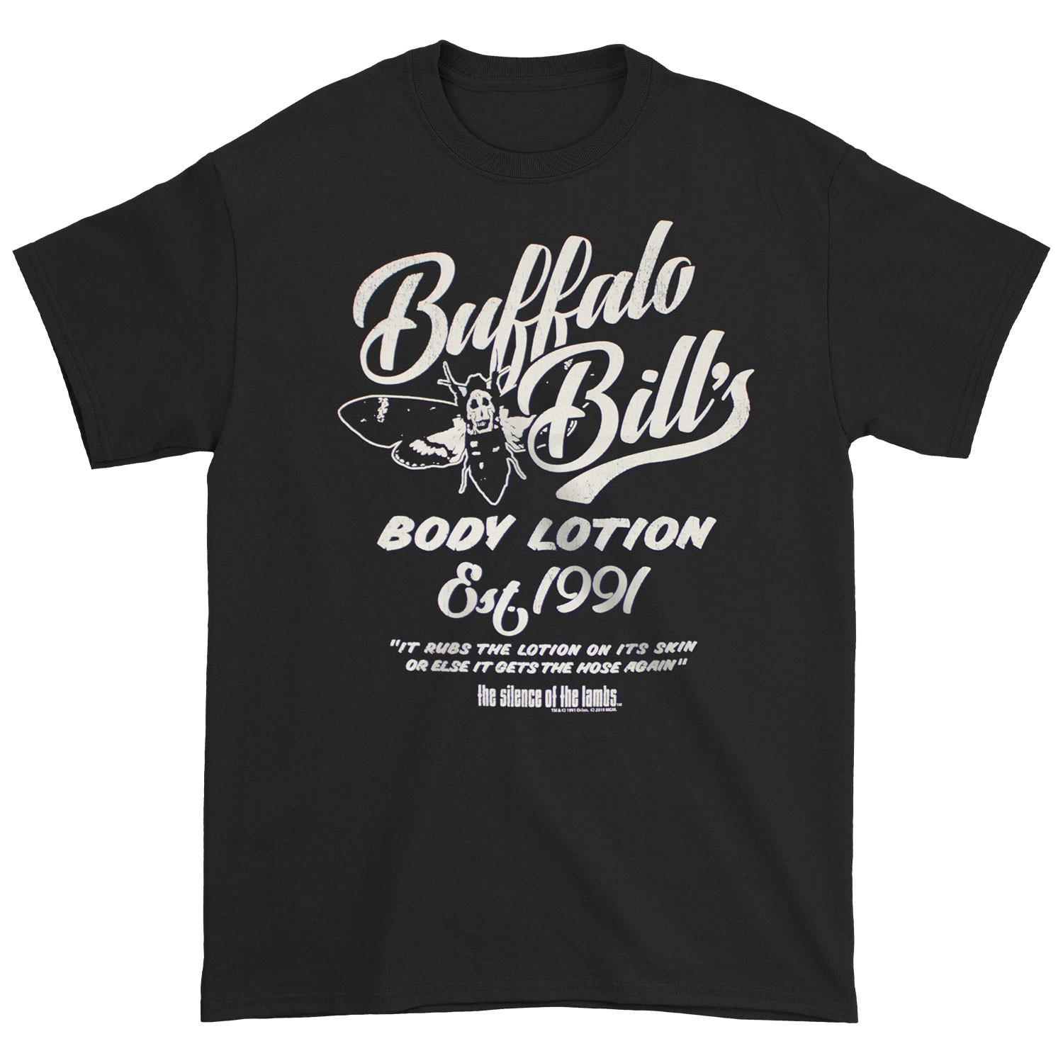 

Men s Silence Of The Lambs Buffalo Bill s Body Lotion T-Shirt Mens Womens Tees Top Black M