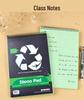 Kaisa Steno Pad: A5 Speed Writing Notebook with Green Inner Pages, 80 Sheets, Symmetrical Columns, Easy-Tear, Wide Line Spacing.