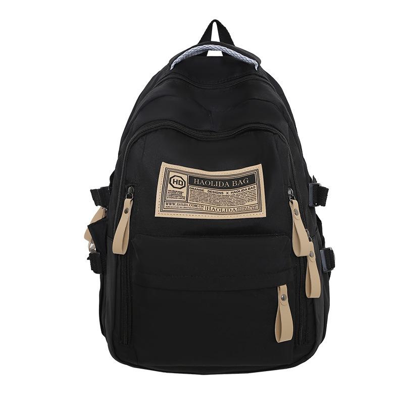 Schoolbag Backpack Women's Spring and Autumn Simple Travel Computer Backpack Male High School Junior High School Student Large Capacity Student School