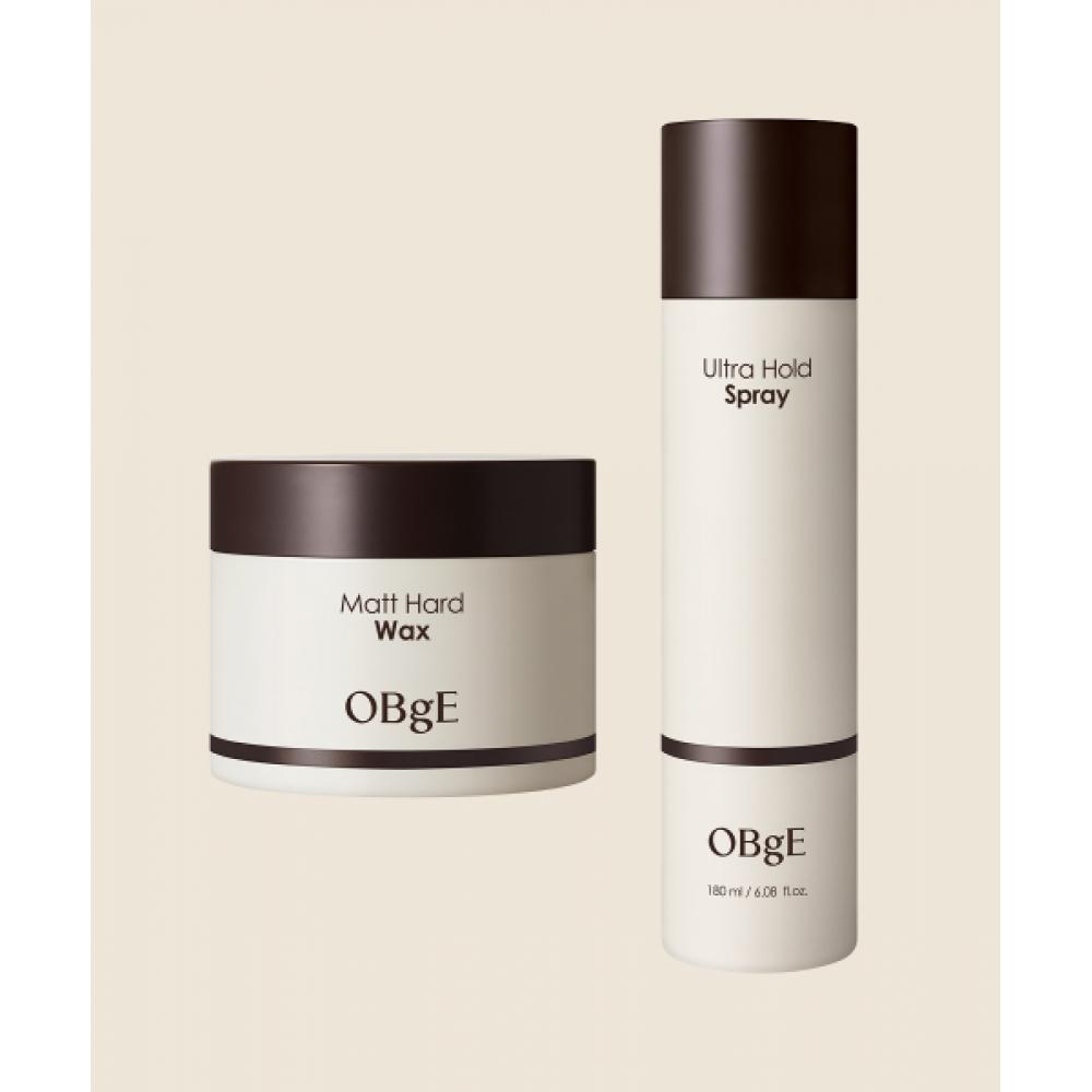 

Obge Matte Hard Wax+ Ultra Hold Spray Men S hairStyle Holding Set NONE