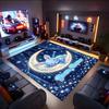 1PC Custom Name Moonlit Dreams Bunny Theme Floor Mat Ideal for Living Room, Game Rooms, Office, Bedroom,Floor Mat Playful Design