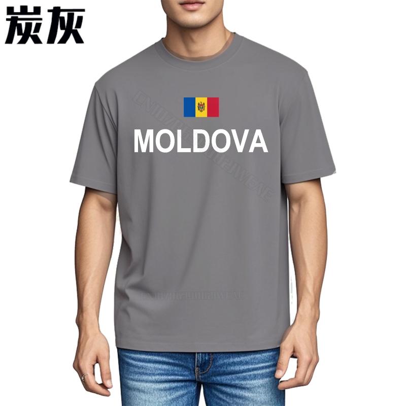 Tee Shirt Adult Streetwear Tshirts Moldova Flag Printed On Shirt Vintage Quick Dry T Shirt Cool Trendy Tshirt Travel