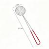 Suitable For Scooping Tapioca Pearls And Toppings With Red Handle 27Cm Long 6.5Cm Diameter High-Quality Durable Stainless Steel