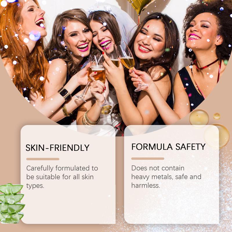 Eelhoe Glitter Mist Collarbone Highlight Skin Brightening Glitter Party Festive Makeup Aid Face Glitter Body Spray Cosmetic