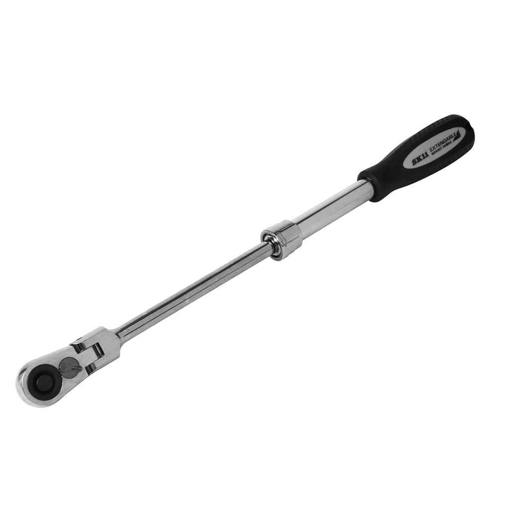 SK11 Telescoping Flex Ratchet Square Length SRH3CEF (SK11) Handle, 9.5mm Drive, 6-Level Adjustment,