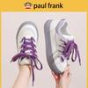 Paul Frank Women's Versatile Low-Top Sneakers - Big Mouth Monkey Design, Casual Korean Style Shoes in Red & White