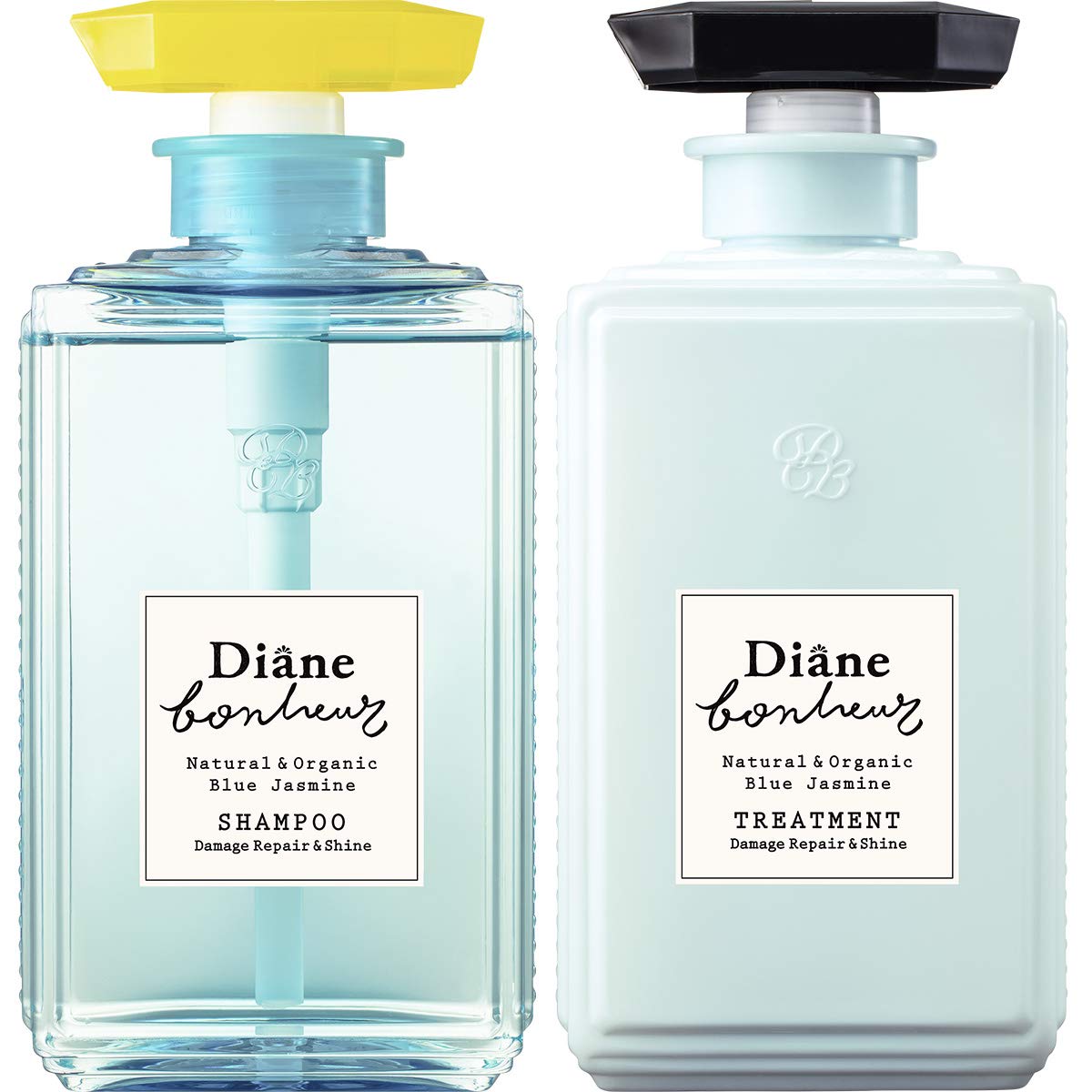 

Diane Bonheur Shine Shampoo Treatment Jasmine 500ml x 2 Set & [Blue Scent] (Assorted)