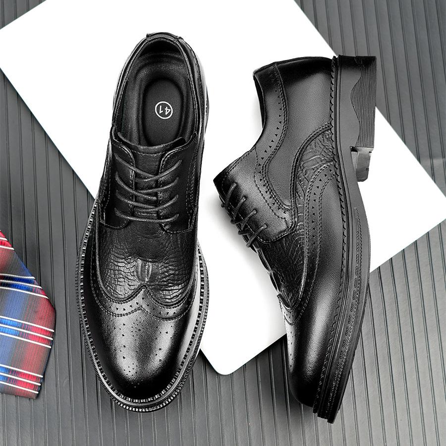 Men s Comfortable Breathable Leather Business Shoes 39