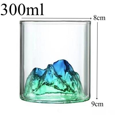 150ml/300ml Small Transparent Glass Coffee Cup Mountain Glass Whisky Heat Resistant Tea Drink Milk Juice Cup Bar Tool
