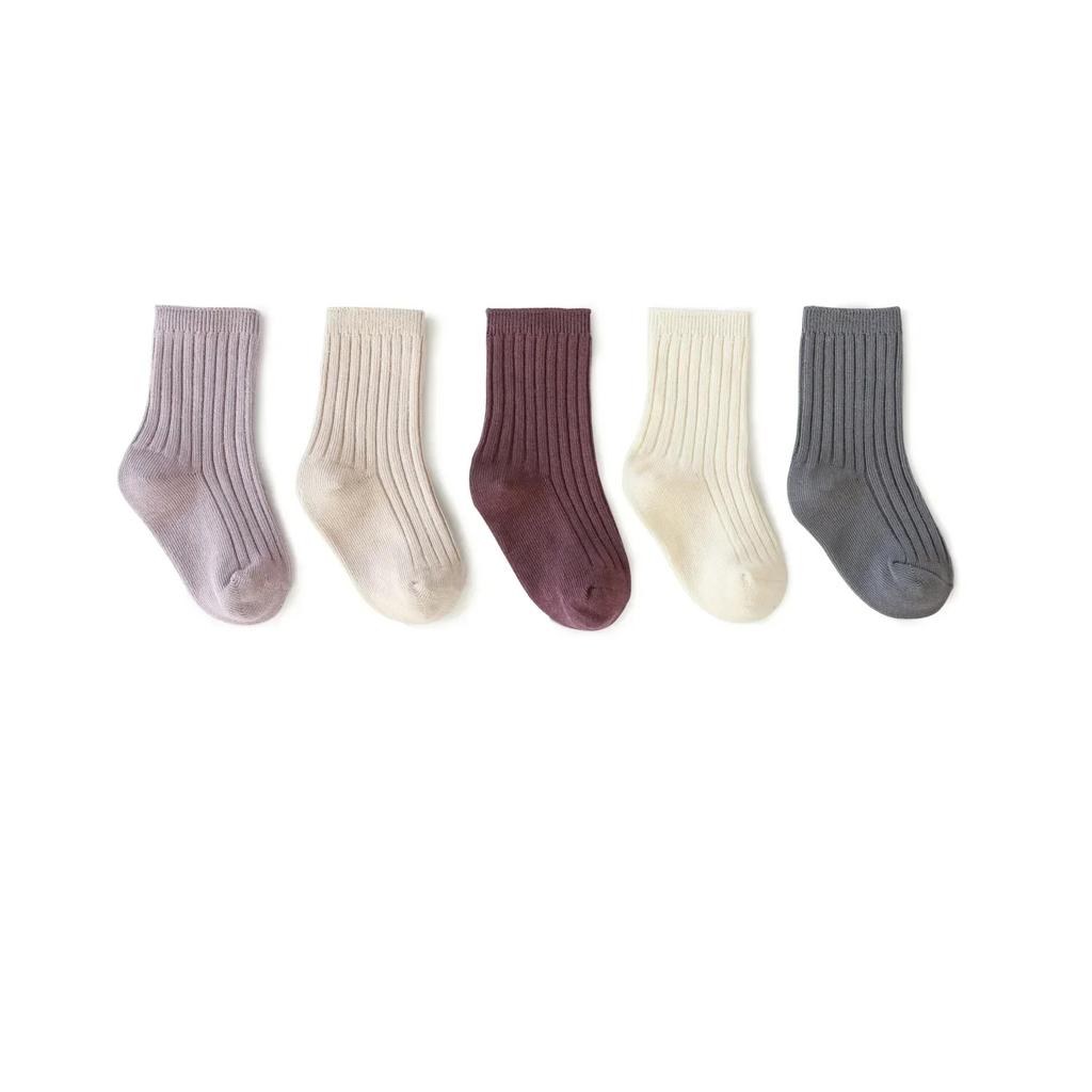 5 perechi de ciorapi sport din bumbac de primăvară, toamnă, în stil coreean, drăguți, în dungi, albi, înalți, șosete lungi pentru bebeluși, băieți, fete, accesorii