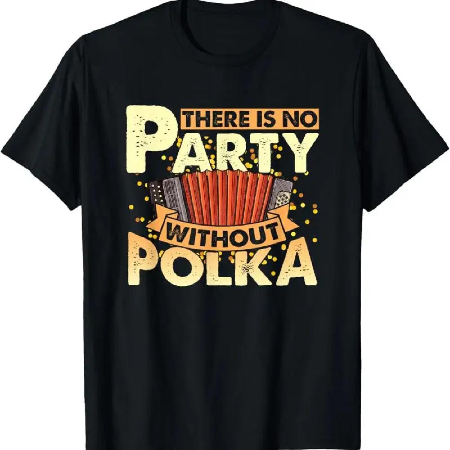 Funny Polka Party Accordion Player Dance Music T Shirt S