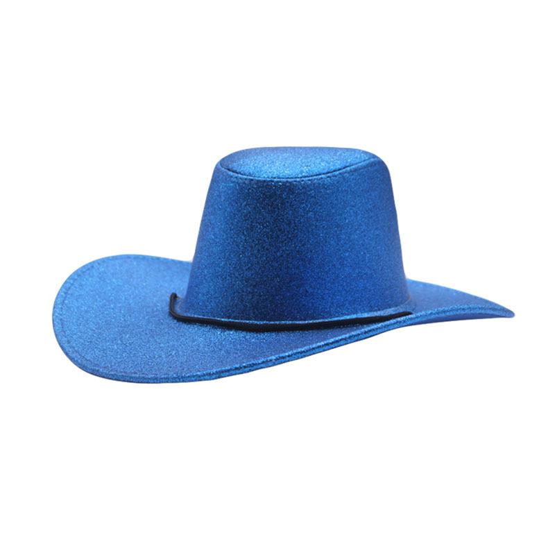 Shiny Cross-Border Jazz Party Cowboy Hat for Halloween & Christmas