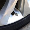 Tire Valve Caps for Mazda Mazda Mazda Mazda Mazda Mazda Stylish Atenza, Axela, CX-3 MS, CX-4, CX-5, CX-8 - Dress-up (Silver)