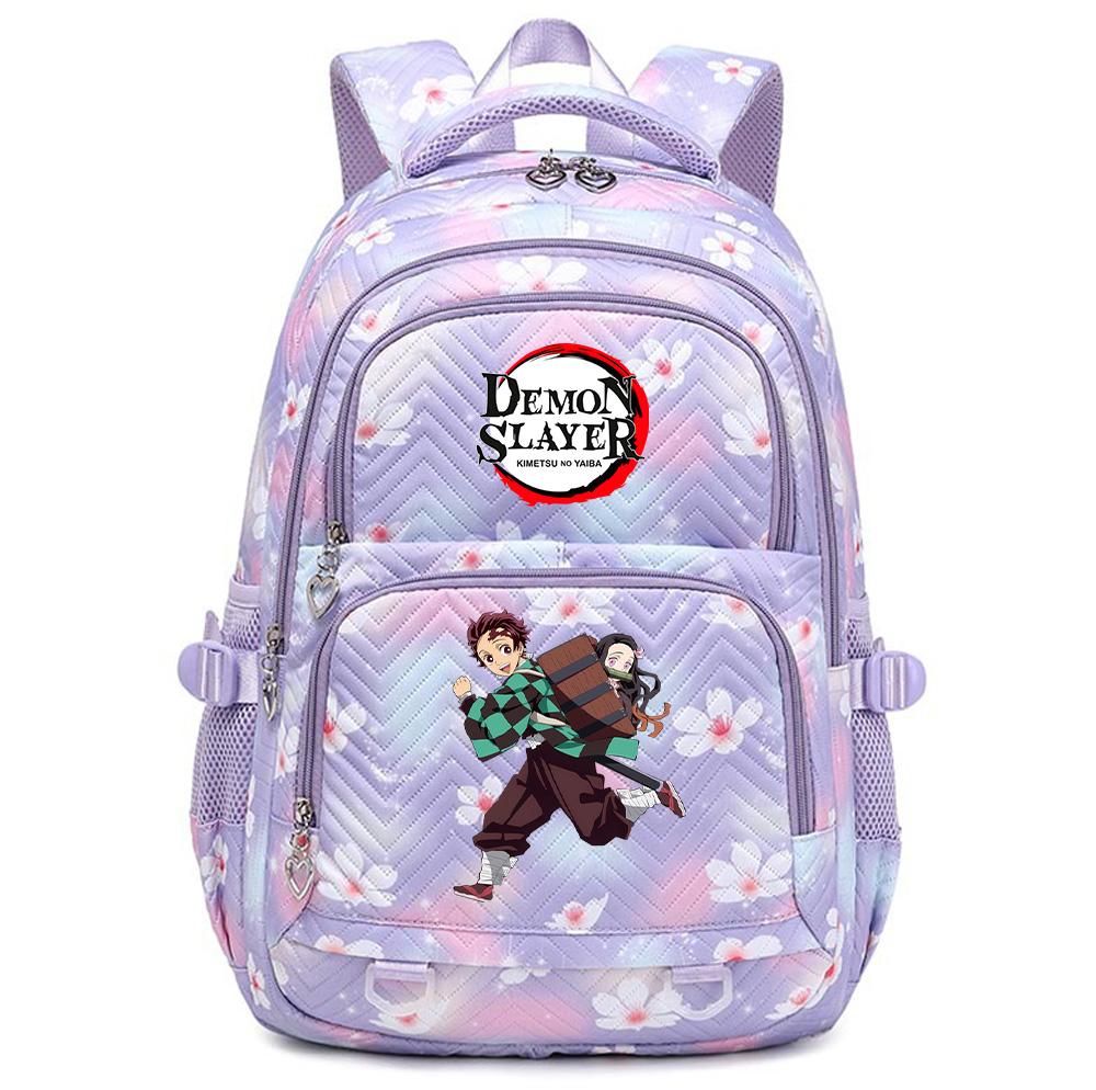 Anime Demon Slayer Printed Backpack Schoolbag Student Teenager Bookbag for Boy Girl Backpack Large Capacity Waterproof Travel Bag Mochila Rucksack
