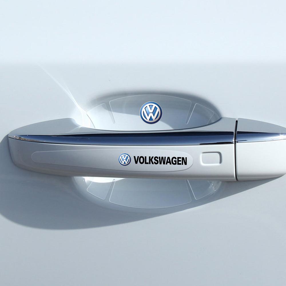 T27Car Door Handle Bowl Scratches Protective Transparent Sticker For Volkswagen Golf Rline Passat GTI Lavida Sagitar Scirocco Jetta