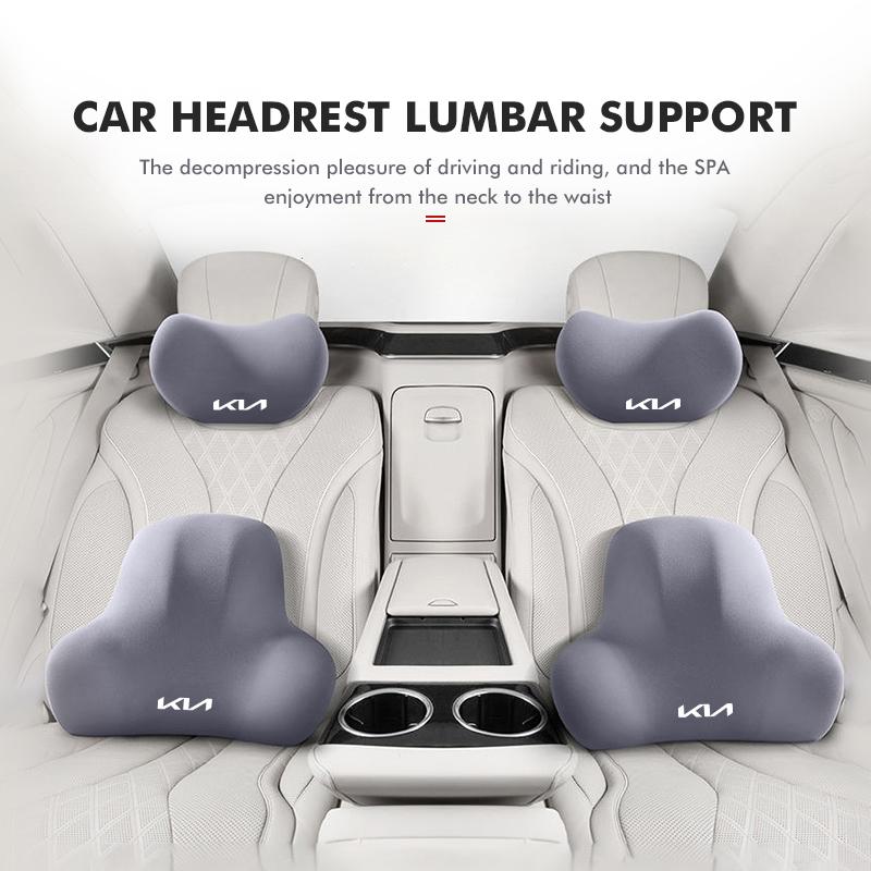 Car Seat Headrest Neck Pillow Waist Protection Backrest Cushion For KIA Ceed Sportage Rio K5 K2 Optima Cerato Venga Sedona QE3