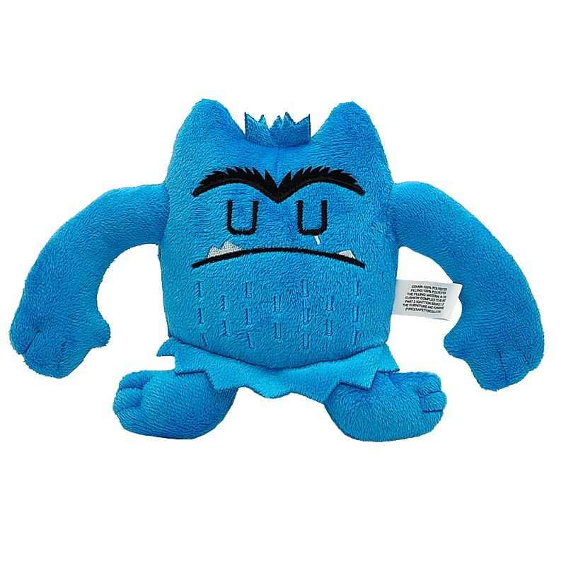 

The Color Monster Emo Little Monster Doll Plush Toy Funny Expression Monster 14cm