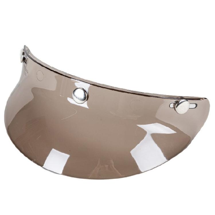 3-snap 3/4 Open Face Helmet Visor for Sun Shade Protector for Motorcycle Riding