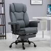 Office Chair Ergonomic Executive Chair 360 degrees Rotatable Computer Chair Height-Adjustable with Headrest and Padded Armrests with Footrest Faux