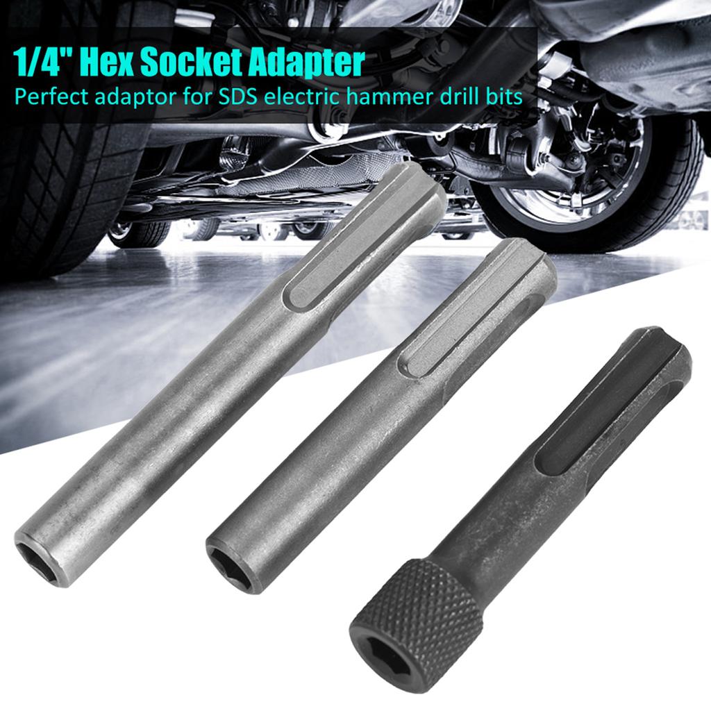 3 Buc 14" Adaptor Convertor Soclu Portbit pentru Șurubelniță cu Hexagon pentru Ciocan Rotopercutor SDS