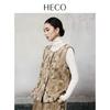 HECO New Chinese Style Plaid Corduroy Vest for Women