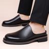 Business-Mules für Herren, elegante Halbschuhe, Leder-Slip-Ons, Sneaker mit offenem Rücken, Freizeitschuhe, Loafer, Hausschuhe, Slides, Sandalen, Sommer