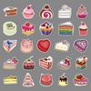 50 Cakes Doodle Personality Cartoon Small Fresh Dessert DIY Skateboard Water Cup Suitcase Sticker Waterproof