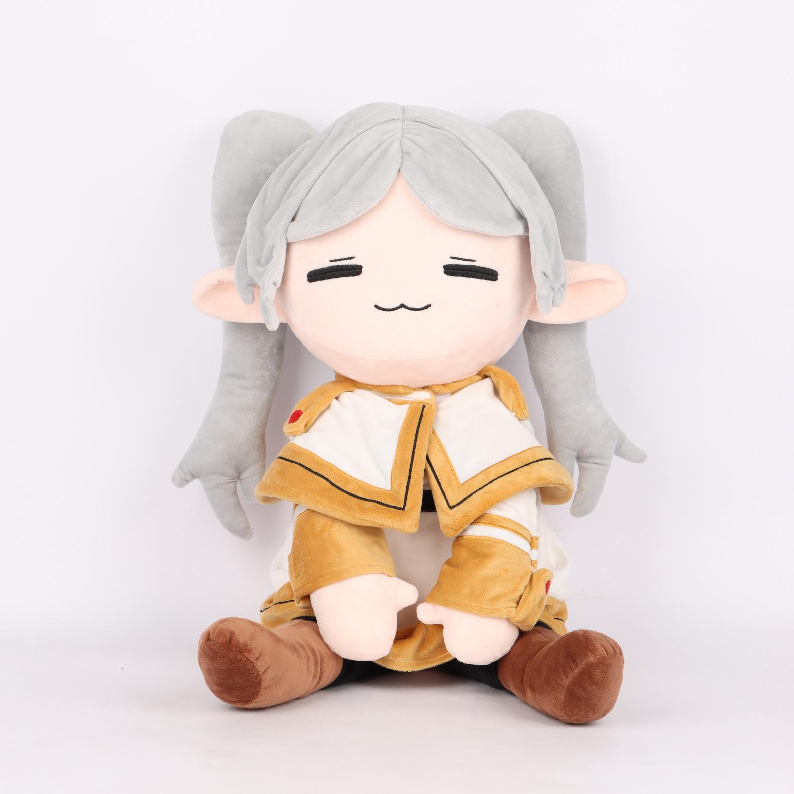 

Frieren плюшевая кукла аниме периферийная плюшевая игрушка подушка для нового продукта похороны жёлтый