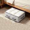 Bolsa Organizadora Grande para Almacenamiento de Ropa Plegable de Tela No Tejida Organizador de Armario con Ventana Transparente Almacenamiento Debajo de la Cama para Ropa Manta Ropa de Cama