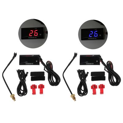 Motorcykel Digital Sensor Termometer Kylvätska Vattentemperatur Temperaturmätare för Racing Skoter Universell LCD-skärm