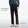 Langdeng Men's Straight Fit Business Casual Trousers