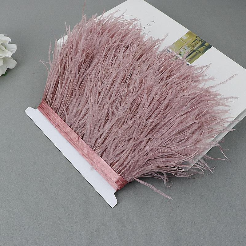 Ostrich Feather Lace Cloth Bandwidth 10-15Cm Stage Performance Clothing Decoration Accessories Lace Feather Ribbon