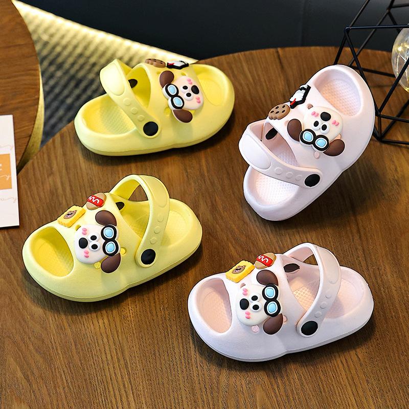 EVA Women's Summer Cartoon Cute Non-slip Indoor Bathing Thick-soled Slippers, Baby Sandals