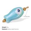 Xiaoqing Fresh Air Pendant Ocean Series Small Fish Sea Star-Shaped Ceramic Stainless Steel Gold-Plated Pendant Necklace