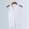 2Pcs Men Athletic Tank Tops Solid Color Crew Neck Sleeveless Tee Breathable Casual Summer Vest for Gym Outdoor Workout Beach