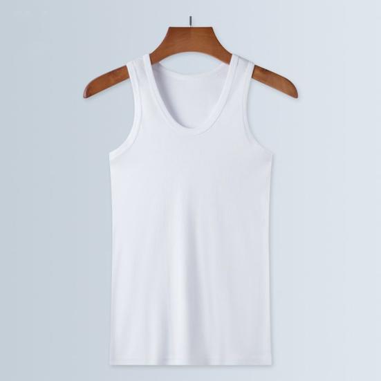 2Pcs Men Athletic Tank Tops Solid Color Crew Neck Sleeveless Tee Breathable Casual Summer Vest for Gym Outdoor Workout Beach