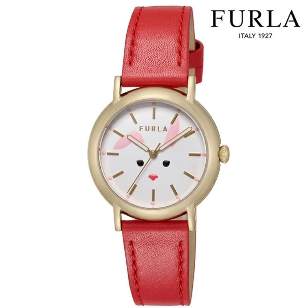 Used Furla Quartz Battery Operated Watch Ladies Rabbit FURLA Analog