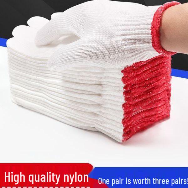 Free Shipping: Thick Nylon Wear-Resistant Construction Gloves for Men and Women