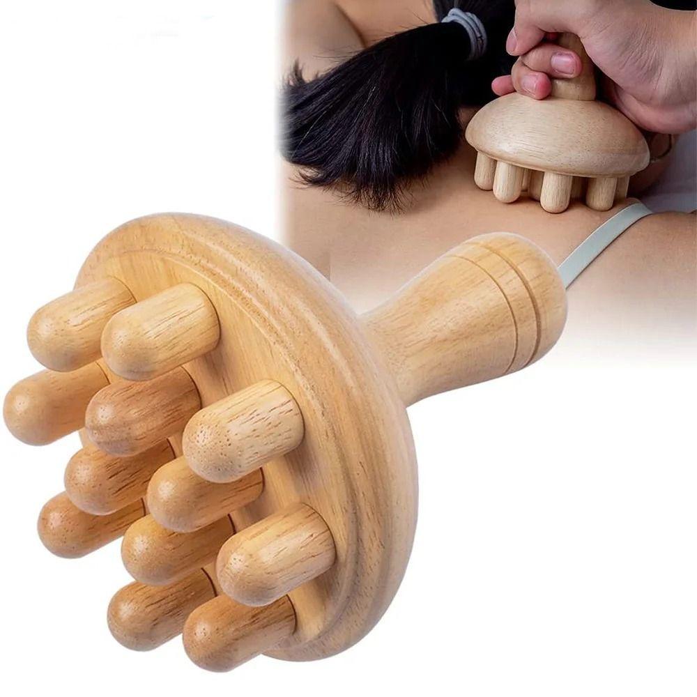 Wooden Foot Sole Massager Muscle Relaxation Acupoint Ball Portable Foot And Leg Massager  Foot Care