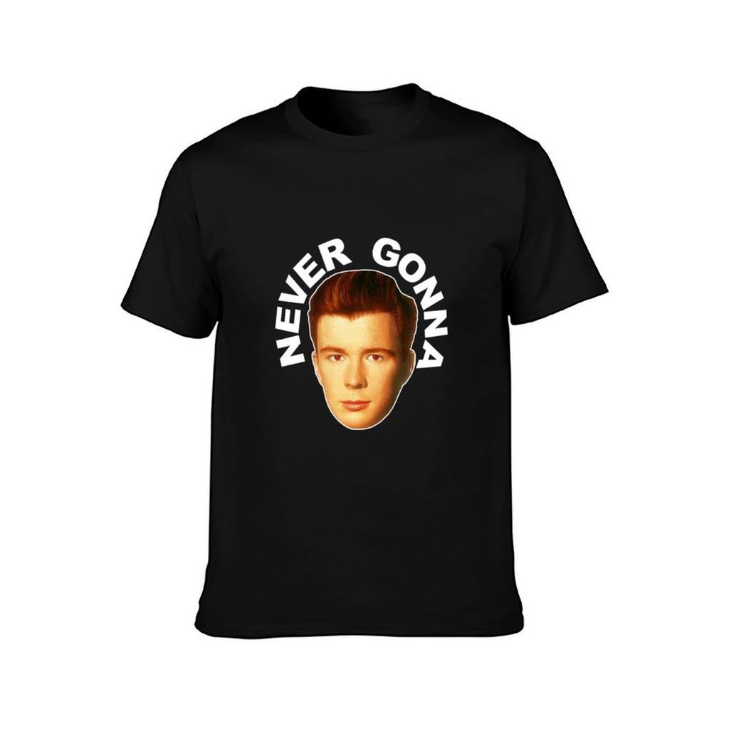 T-shirt Rick Astley T-shirt Semplice Festiva