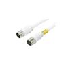 F-Factory Antenna Splitter, 4K/8K (3224MHz)/BS/CS/Terrestrial Digital/CATV Broadcast Compatible, Integrated 4C Cable, 0.2m Straight Plug (Plug-in