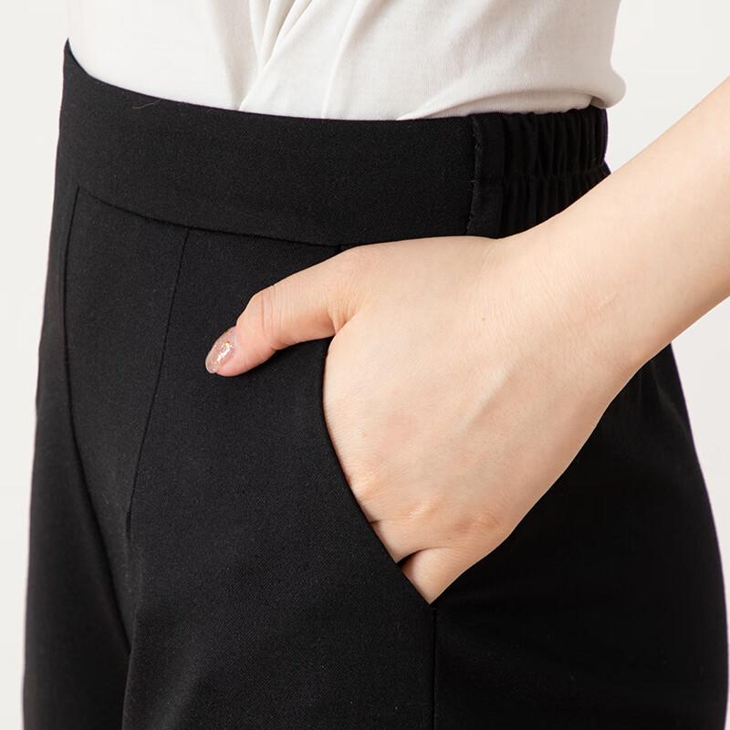 Women's High-Waist Loose Fit Wide-Leg Capri Pants