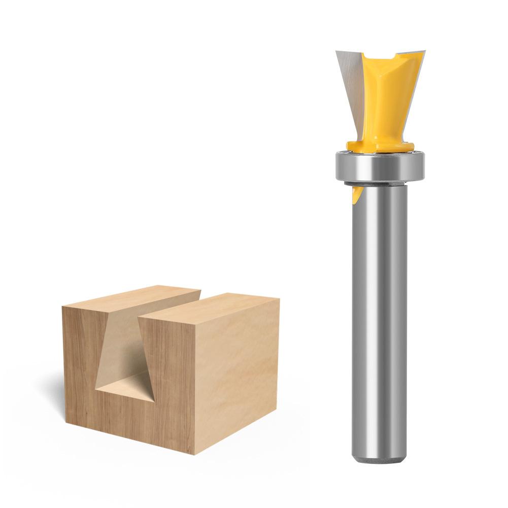8 Handle Imitation Dovetail Woodworking Milling Cutter Bearing Dovetail Cutter Slotting Cutter Beehive Cutter Tenon Cutter Woodworking Puzzle Cutter