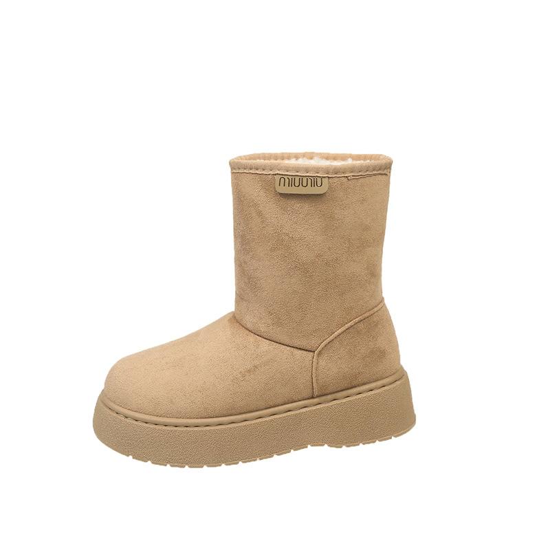 

2025 осень и зима новый два способа носки Северо-восточные сноубутсы детские набивные утолщенные хлопковые ботинки полусапоги Майяр короткие ботинки 42 хаки