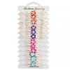 12Pcs/Set Bohemian Shell Flower Bracelet Set Adjustable Stackable Hand Chain  Gifts