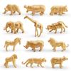 Safari Elephant Kids Giraffe Buffalo Animal Pvc Collectible Models Gift For